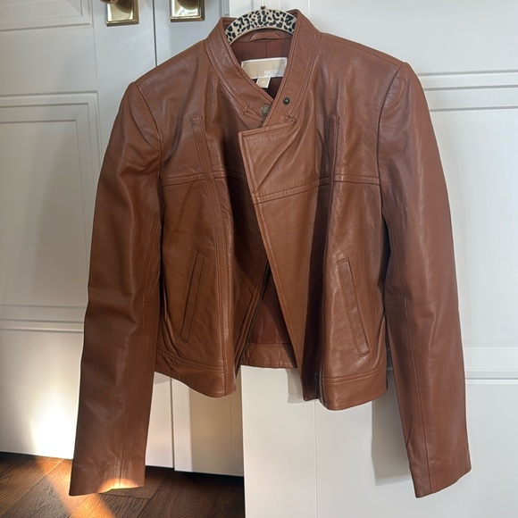 Michael Kors Leather Jacket NWOT - Picture 1 of 3